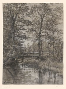 Damm i skogen av Maria Bilders van Bosse (signed by artist)