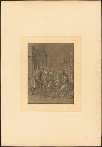 Besök av Saint Elizabeth till den heliga familjen av Maria Catharina Prestel after Hans Brosamer
