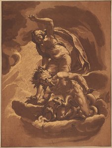 Sanningens triumf över avund av Maria Catharina Prestel after Jacopo Ligozzi