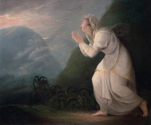 Persisk dam som dyrkar den uppgående solen, 1784