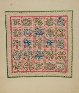 Quilt lampett av Marian Curtis Foster