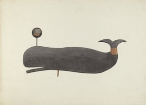 Whale Weather Vane, ca. 1938. av Marian Page