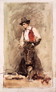 Kalabrien. Akvarell av Mariano Fortuny (1838-1874). 1868. Barcelona. Kataloniens nationalmuseum för konst.