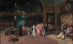 Le mariage espagnol - Det spanska bröllopet - Målning av Fortuny, Mariano (1838-1874) - 1870 - Olja på duk - 60x93,5 - Museu Nacional d