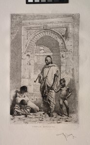 Marockansk familj av Mariano Fortuny y Marsal