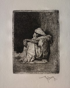 Sittande arab av Mariano Fortuny y Marsal