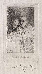 Två kardinaler. av Mariano José María Bernardo Fortuny y Carbó