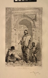 Marockansk familj, 1862. av Mariano José María Bernardo Fortuny y Carbó