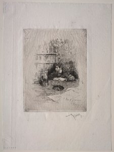 Porträtt av Zamacois. av Mariano José María Bernardo Fortuny y Carbó