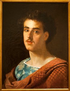 Självporträtt - målning av Mariano Fortuny (1838-1874), olja på duk, cirka 1858 - National Museum of Arts of Catalonia, Barcelona (Spanien)