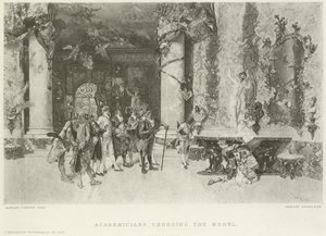 Akademiker väljer modell (gravyr) av Mariano José María Bernardo Fortuny y Carbó
