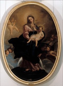 Madonna med barn,1700-tal (målning) av Mariano Salvador de Maella