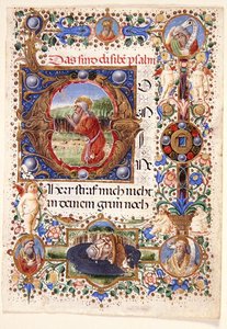 Fru 11-2001: Enstaka blad från en florentinsk timbok, sent 1400-tal (vellum) av Mariano de Buono di Jacopo