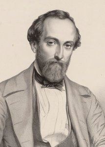 Porträtt av kompositören Antoine Francois Marmontel 1816-1898.