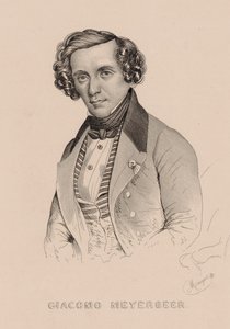 Porträtt av kompositören Giacomo Meyerbeer 1791-1864, 1836.