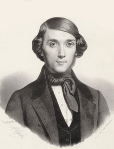 Porträtt av pianisten och kompositören Jean-Henri Ravina 1818-1906, ca 1845.