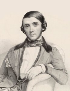 Porträtt av pianisten och kompositören Jean-Henri Ravina 1818-1906, ca 1845.