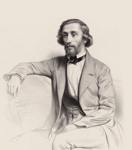Porträtt av pianisten och kompositören Julius Schulhoff 1825-1898, 1854.