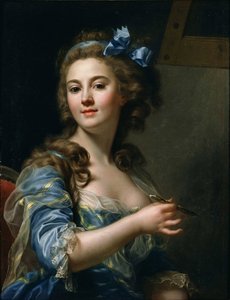 ""Självporträtt"" Målning av Marie-Gabrielle Capet (1761-1818) 1783 National Museum of Western Art, Tokyo Japan av Marie Gabrielle Capet