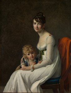 Madame Philippe Panon Desbassayns de Richemont... och hennes son, Eugène 1800-1859, 1802.