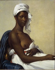 Porträtt av en neger - olja på duk