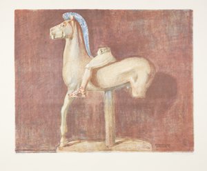 Arkaisk grekisk ryttarstaty (Aten)