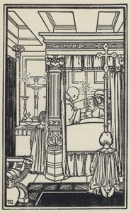 Illustration till The Dream Of Gerontius av kardinal Newman (litho) av Marie Preaud Webb