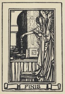 Illustration till The Dream Of Gerontius av kardinal Newman (litho) av Marie Preaud Webb