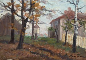 Vøien gård, Sagene (målning) av Marie Tannæs