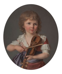 Mästaren Henri Gabiou spelar violin