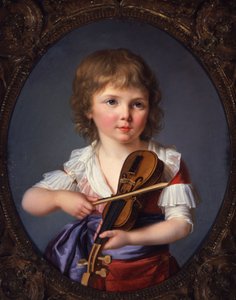 Mästaren Henri Gabiou spelar violin