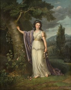 Porträtt av Mlle de Genlis