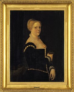 Självporträtt av konstnären (olja på duk) av Marietta Robusti Tintoretta