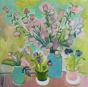 Färgglada blommor i stilleben av Marina Gorkaeva