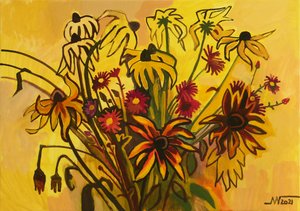 Gyllene höstblommor av Marina Gorkaeva