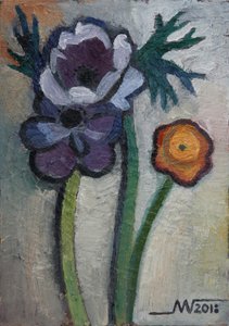 Färgglada trädgårdsblommor