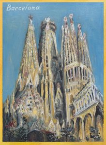 Sagrada Familia i Barcelona av Marina Kozyr