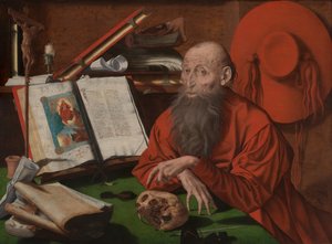 Sankt Jerome av Marinus van Reymerswaele