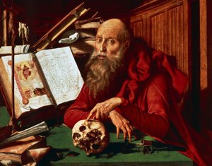 Saint Hieronymus i sitt arbetsrum