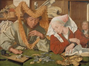 Köpmannen och hans hustru av Marinus van Reymerswale