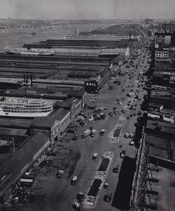 Manhattan: West side motorväg (s/v foto)
