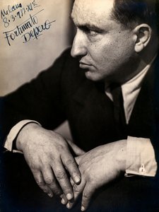 Picha ya mchoraji wa Futurist Fortunato Depero iliyopigwa Machi 8swed av Mario Castagneri