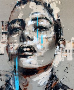 Materia No. 2, Series VIII, 2025 (akryl och olja på omvänd duk) av Mario Henrique