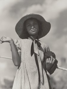 Dotter i en cajunfamilj återvänder hem efter att ha fiskat i Cane River, Melrose, Louisiana