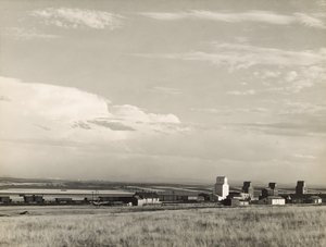 Spannmålselevatorer i Mellanvästern, "USA:s brödkorg" / De stora slätterna, Carter, Montana