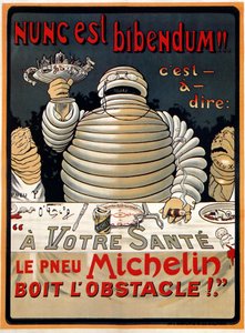 "Nunc est Bibendum" Michelin av Marius (1867 1946) Rossillon