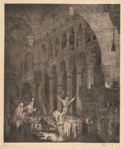 Mohammed II i Aye Sophia av Marius Alexander Jacques Bauer