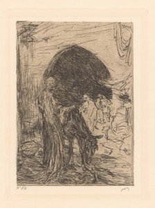 Åsneförare i Konstantinopel av Marius Bauer (signed by artist)