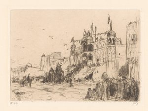 Gata i Jeypore av Marius Bauer (signed by artist)