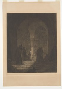 Veranda i en moské av Marius Bauer (signed by artist)